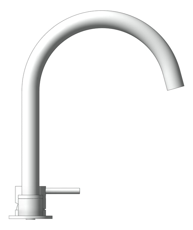 Left Image of MixerSet Basin Nero Mecca Swivel Round