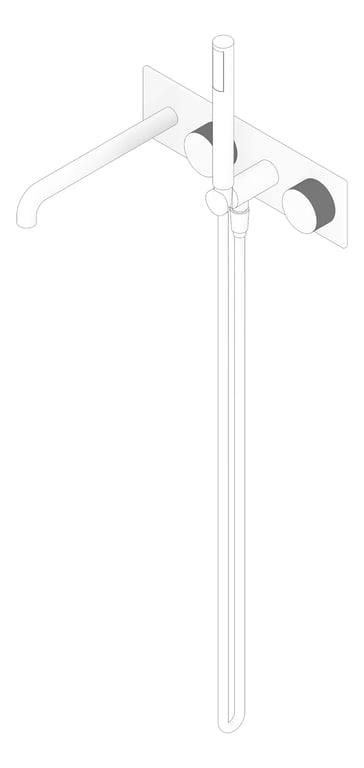 3D Documentation Image of MixerSet Shower Nero Opal Progressive