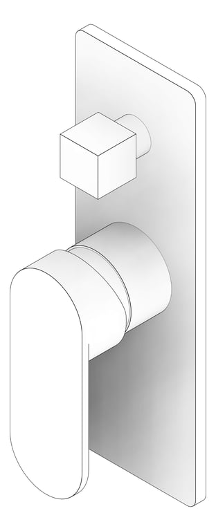 3D Documentation Image of MixerTap Diverter Nero Ecco