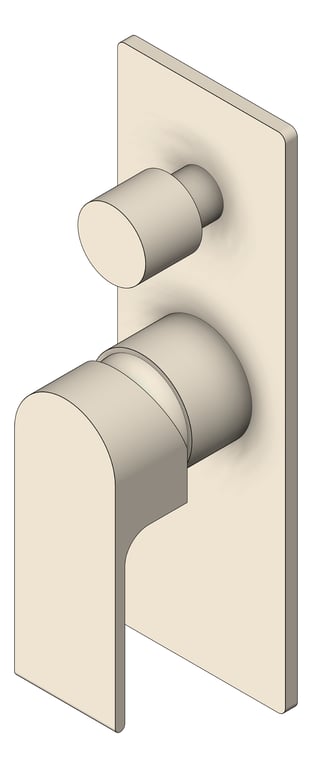 Navigate to MixerTap Divertor Nero Bianca BackPlate