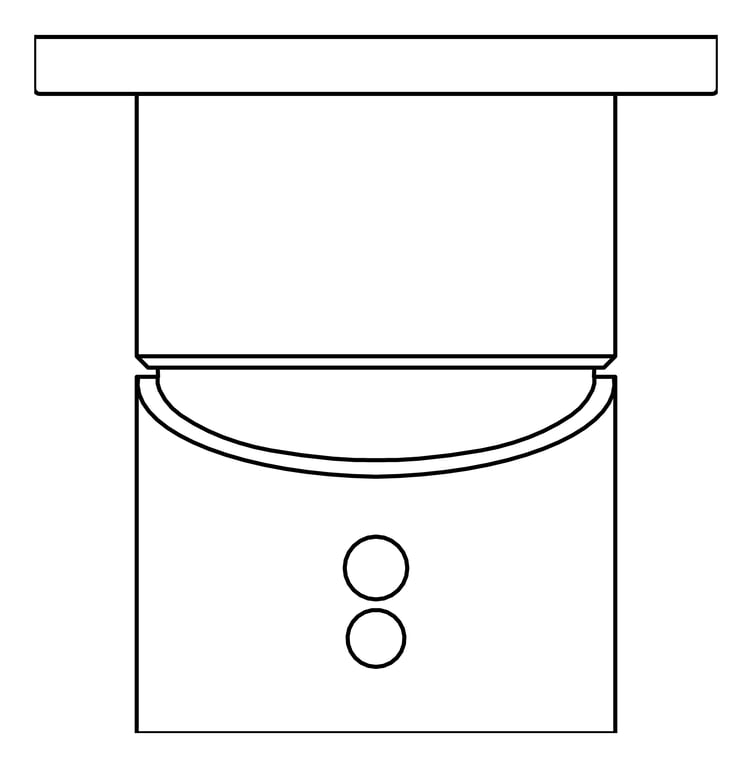 Plan Image of MixerTap Shower Nero Mecca 60mmPlate HandleUp