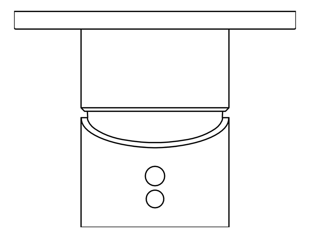 Plan Image of MixerTap Shower Nero Mecca 80mmPlate HandleUp