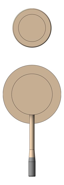 Front Image of MixerTap Shower Nero Opal Diverter Split