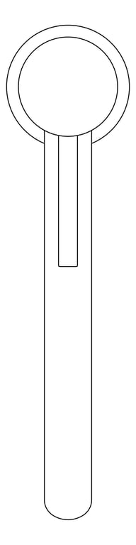 Plan Image of Mixer Basin Nero Zen Tall