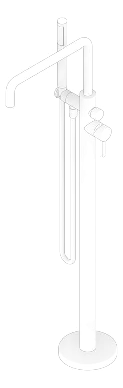 3D Documentation Image of Mixer Freestanding Nero Zen
