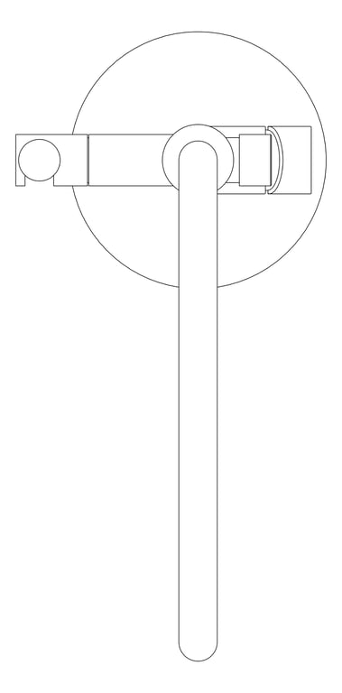Plan Image of Mixer Freestanding Nero Zen