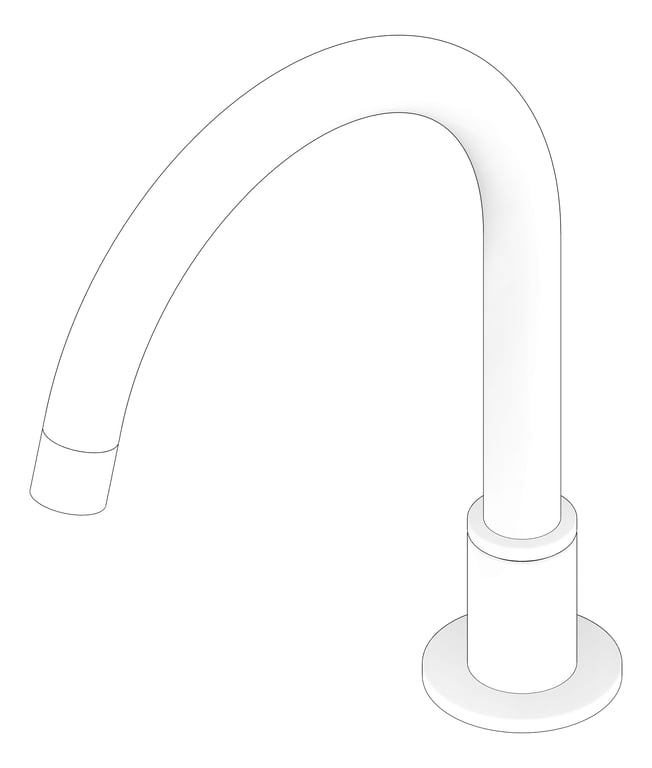 3D Documentation Image of Spout Bath Nero Kara Hob
