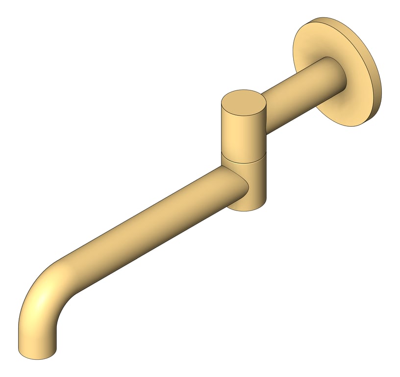Navigate to Spout Wall Nero Mecca Basin Bath Swivel