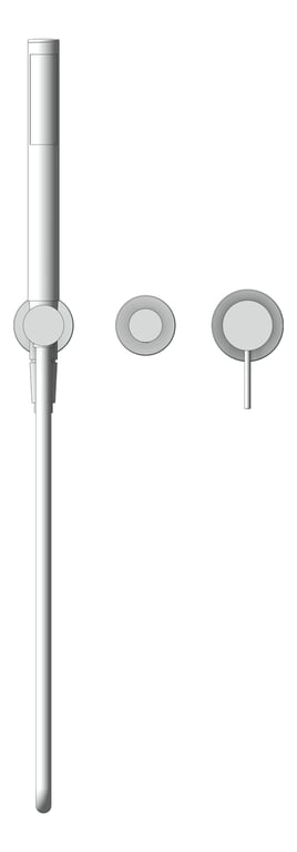 Front Image of TapSet Shower Nero Mecca Divertor Split