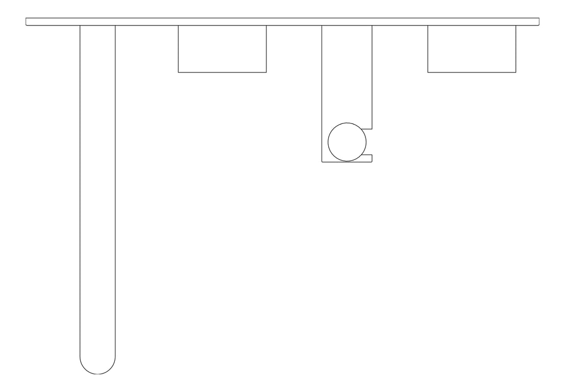 Plan Image of TapSet Wall Nero KaraProgressive Shower Spout BackPlate