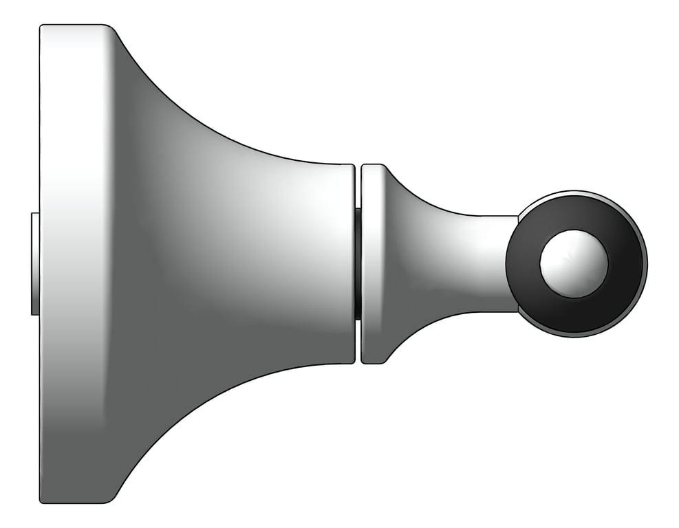 Left Image of Tap Wall Nero York Assemblies