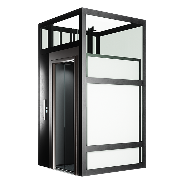 Eltec HLB - Residential Lift - Product Image Image of Lift SelfSupporting Eltec EltecHLB ThroughCar Swing SideExit