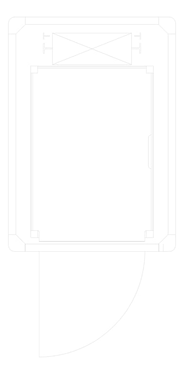 Plan Image of Lift Freestanding Eltec EltecHLB SingleEntry Swing RearMotor