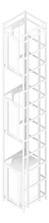 3D Documentation Image of Lift SelfSupporting Eltec EltecHLB ThroughCar SideExit