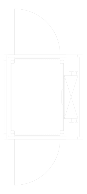 Plan Image of Lift SelfSupporting Eltec EltecHLB ThroughCar Swing