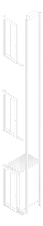 3D Documentation Image of Lift Wall Eltec EltecHLB SingleEntry