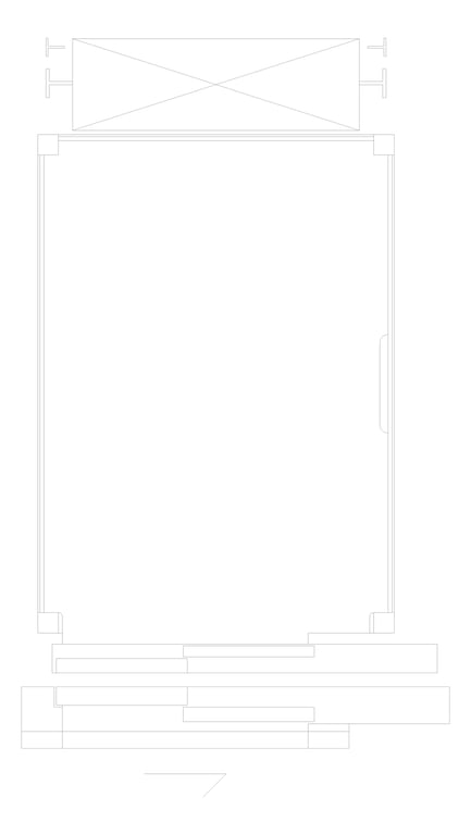 Plan Image of Lift Wall Eltec EltecHLB SingleEntry RearMotor