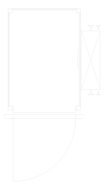 Plan Image of Lift Wall Eltec EltecHLB SingleEntry Swing
