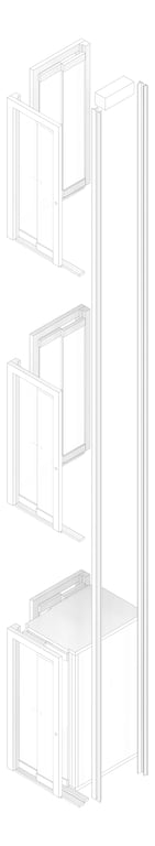 3D Documentation Image of Lift Wall Eltec EltecHLB ThroughCar SideExit