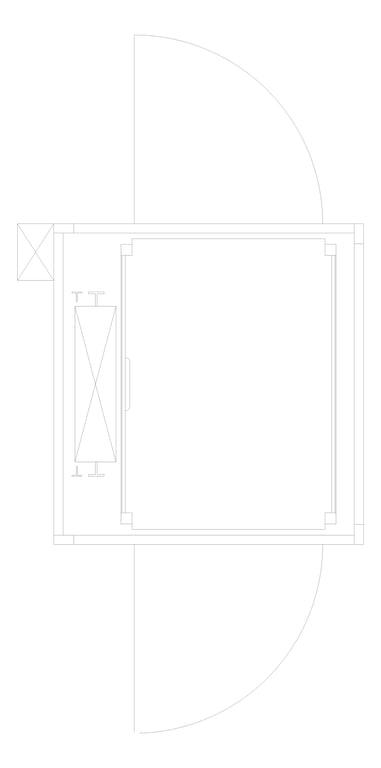 Plan Image of Lift SelfSupporting Eltec EltecVolare ThroughCar