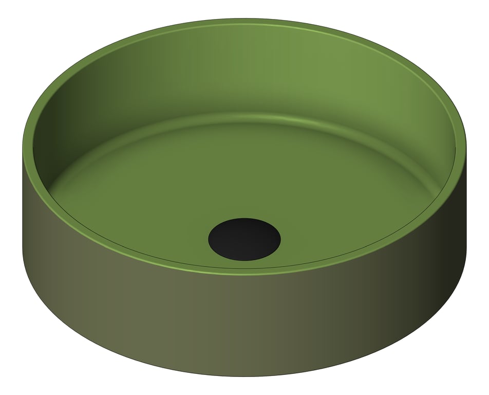 Basin AboveCounter Oliveri Terzofoco Circular Short