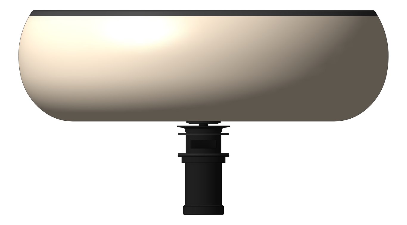 Front Image of Basin AboveCounter Oliveri Terzofoco Curved