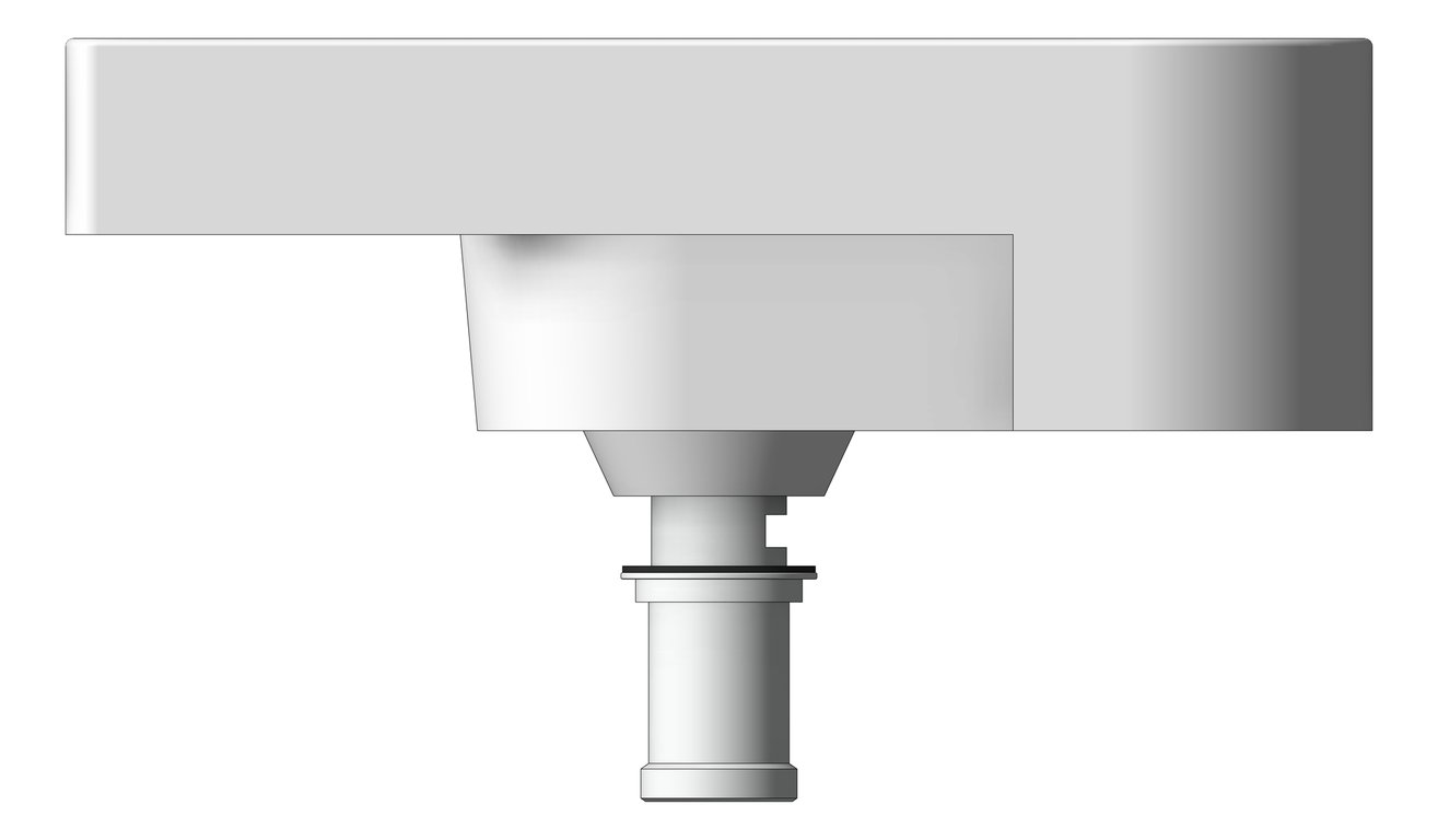 Left Image of Basin Oliveri Dublin SemiRecessed