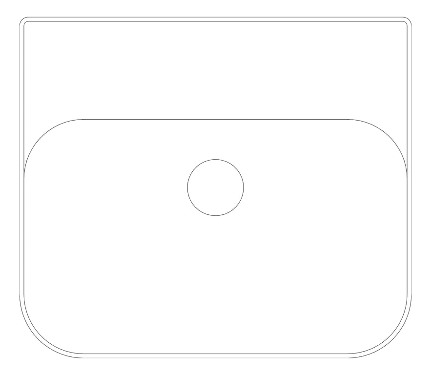 Plan Image of Basin Oliveri Dublin SemiRecessed