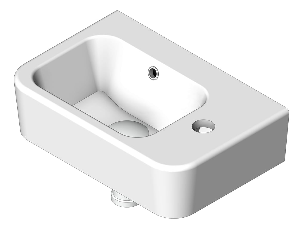 Navigate to Basin Oliveri Dublin WallHung Right