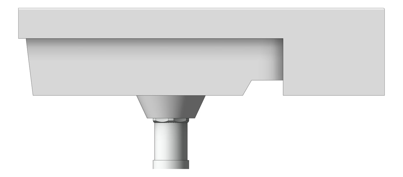 Left Image of Basin Oliveri Munich SemiRecessed