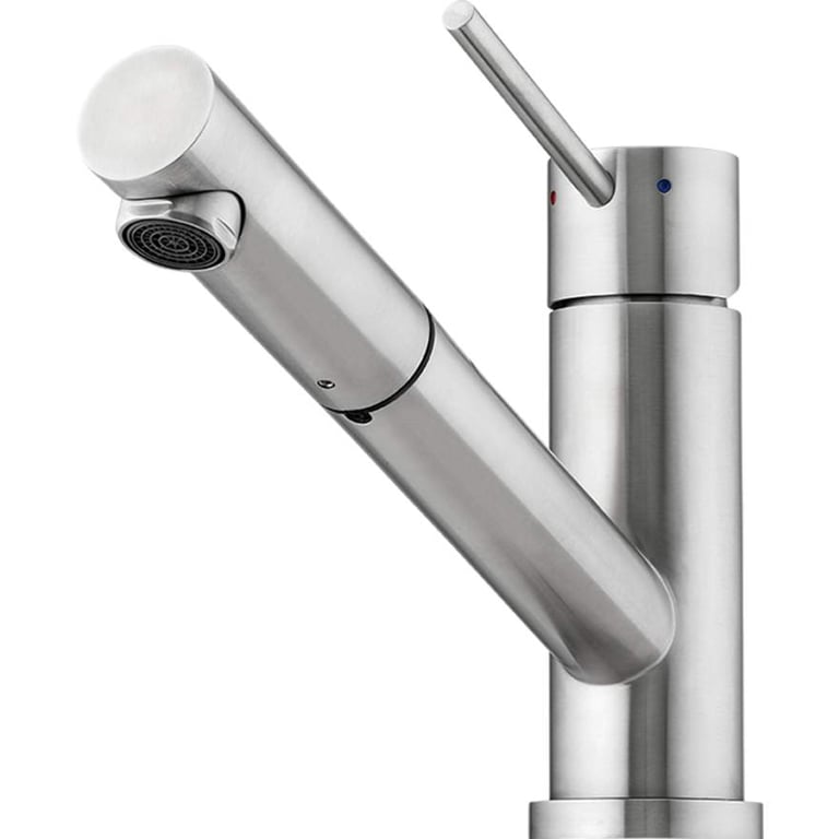 Mixer-Hob-Oliveri-Essente-StainlessSteel-Swivel-PullOut-Image1.jpg Image of Mixer Hob Oliveri Essente StainlessSteel Swivel PullOut