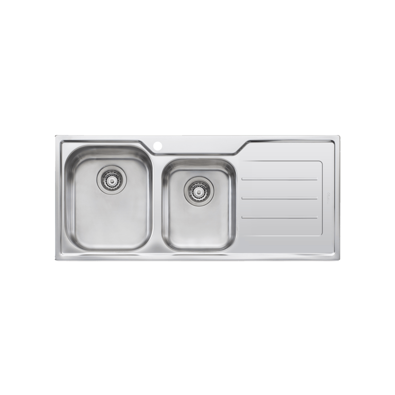 PS111-Oliveri-Project-Sink.png Image of Sink Kitchen Oliveri ProjectSinks OneAndThreeFourthBowl Left