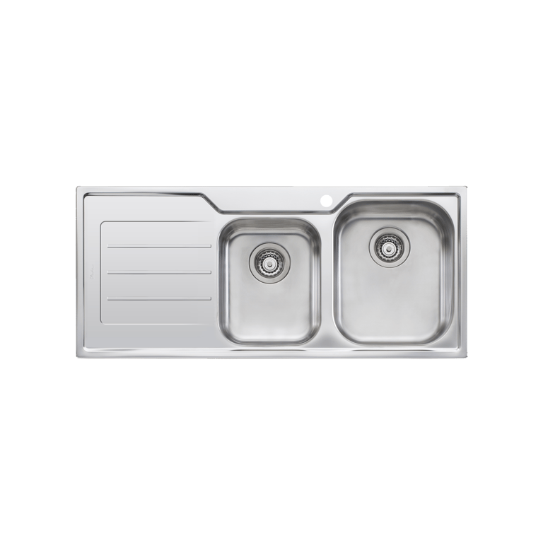PS112-Oliveri-Project-Sink.png Image of Sink Kitchen Oliveri ProjectSinks OneAndThreeFourthBowl Right