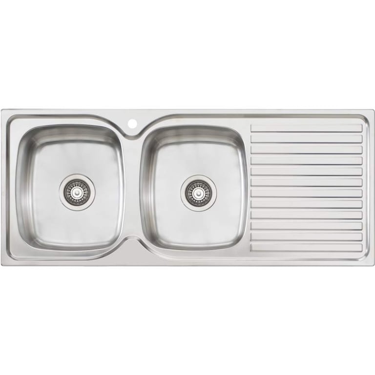 Sink-Kitchen-Oliveri-Endeavour-DoubleBowl-Drainer-LHS-Image1.jpg Image of Sink Kitchen Oliveri Endeavour DoubleBowl Drainer LHS