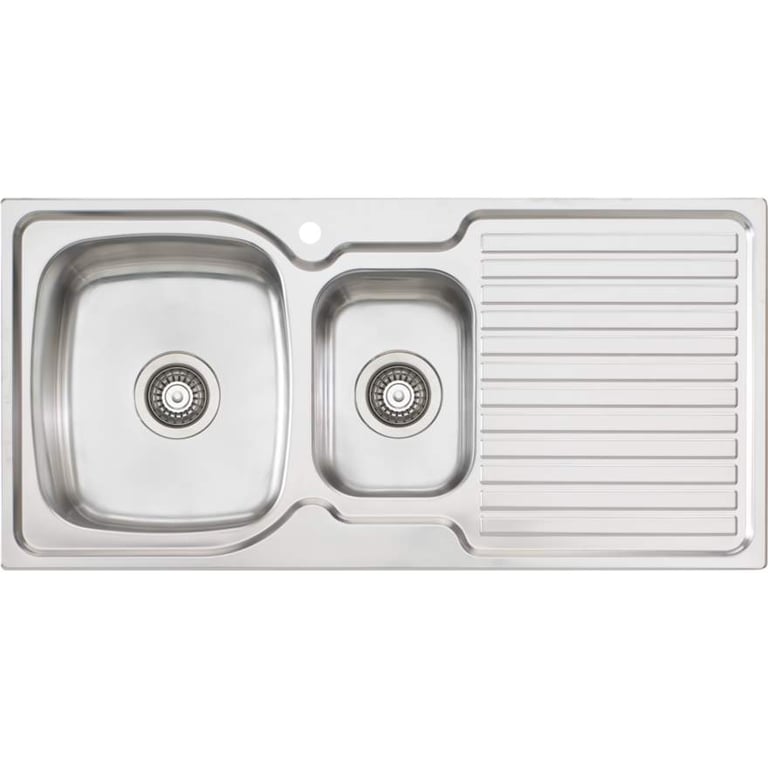 Sink-Kitchen-Oliveri-Endeavour-OneAndHalfBowl-Drainer-LHS-Image1.jpg Image of Sink Kitchen Oliveri Endeavour OneAndHalfBowl Drainer LHS