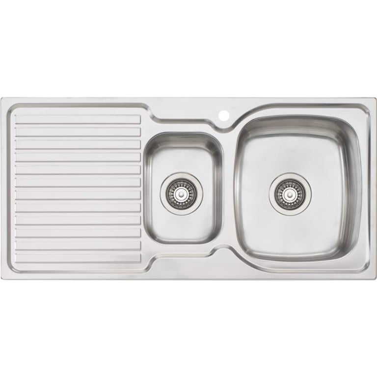 Sink-Kitchen-Oliveri-Endeavour-OneAndHalfBowl-Drainer-RHS-Image1.jpg Image of Sink Kitchen Oliveri Endeavour OneAndHalfBowl Drainer RHS