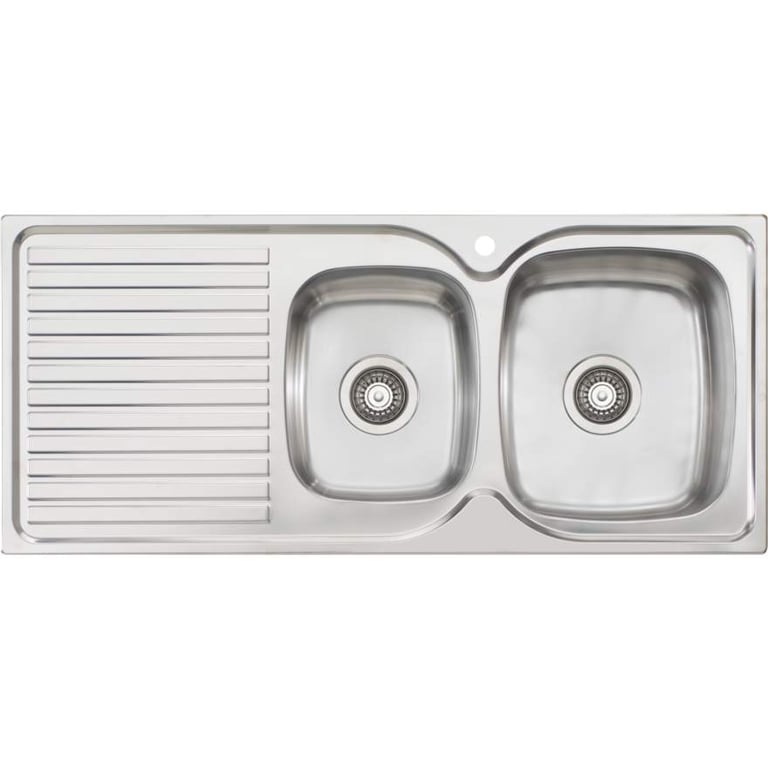 Sink-Kitchen-Oliveri-Endeavour-OneAndThreeQuarter-Drainer-RHS-Image1.jpg Image of Sink Kitchen Oliveri Endeavour OneAndThreeQuarter Drainer RHS
