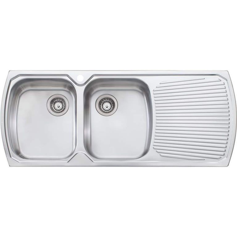 Sink-Kitchen-Oliveri-Monet-DoubleBowl-Topmount-Drainer-LHS-Image1.jpg Image of Sink Kitchen Oliveri Monet DoubleBowl Topmount Drainer LHS