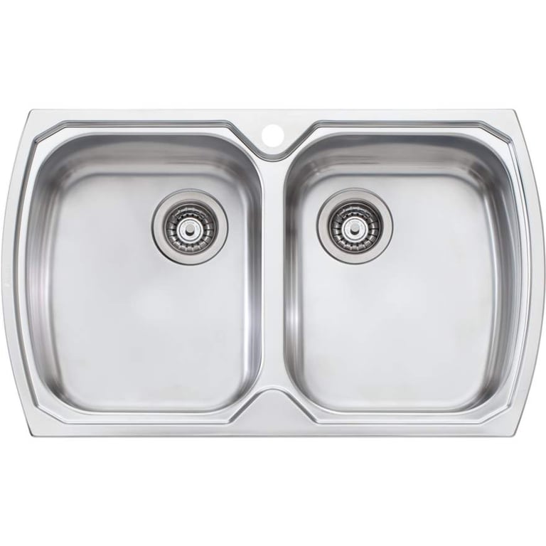 Sink-Kitchen-Oliveri-Monet-DoubleBowl-Topmount-Image1.jpg Image of Sink Kitchen Oliveri Monet DoubleBowl Topmount