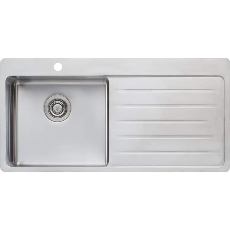 Sink-Kitchen-Oliveri-Sonetto-SingleBowl-Drainer-LHS-Image1.jpg Image of Sink Kitchen Oliveri Sonetto SingleBowl Drainer LHS
