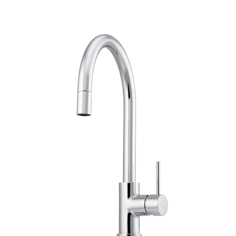 Venice-Chrome-Pull-Out-Goose-Neck-Mixer-Oliveri.png Image of Mixer Basin Oliveri Venice GooseNeck PullOutSpray