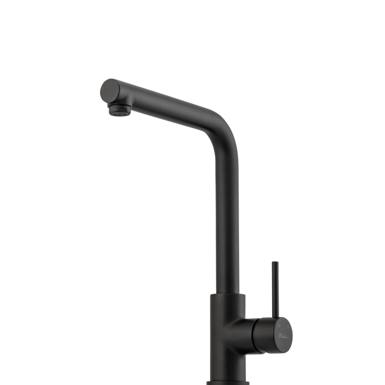 Venice-Matte-Black-Right-Angle-Mixer-Oliveri Image of Mixer Basin Oliveri Venice RightAngle