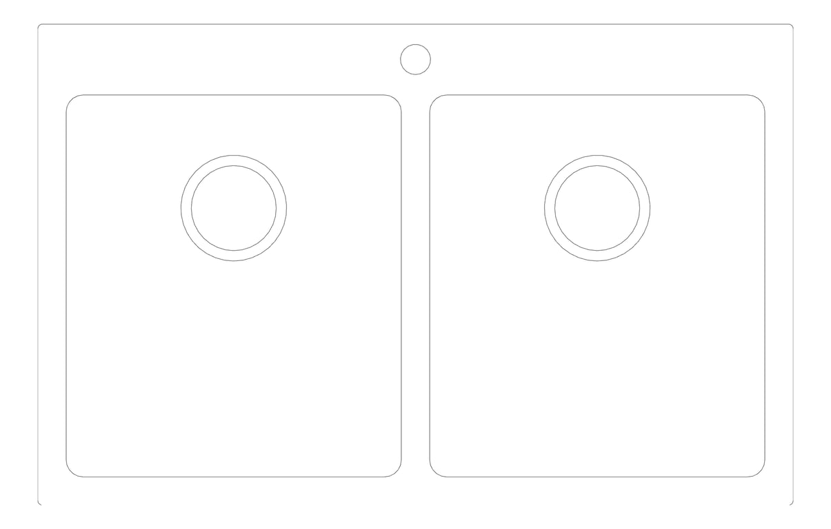 Plan Image of Sink Kitchen Oliveri Apollo DoubleBowl