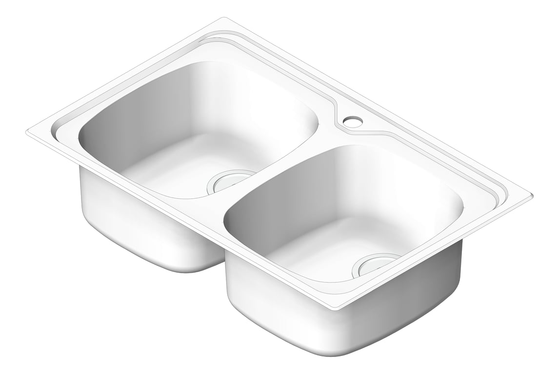 Sink Kitchen Oliveri Diaz DoubleBowl Universal