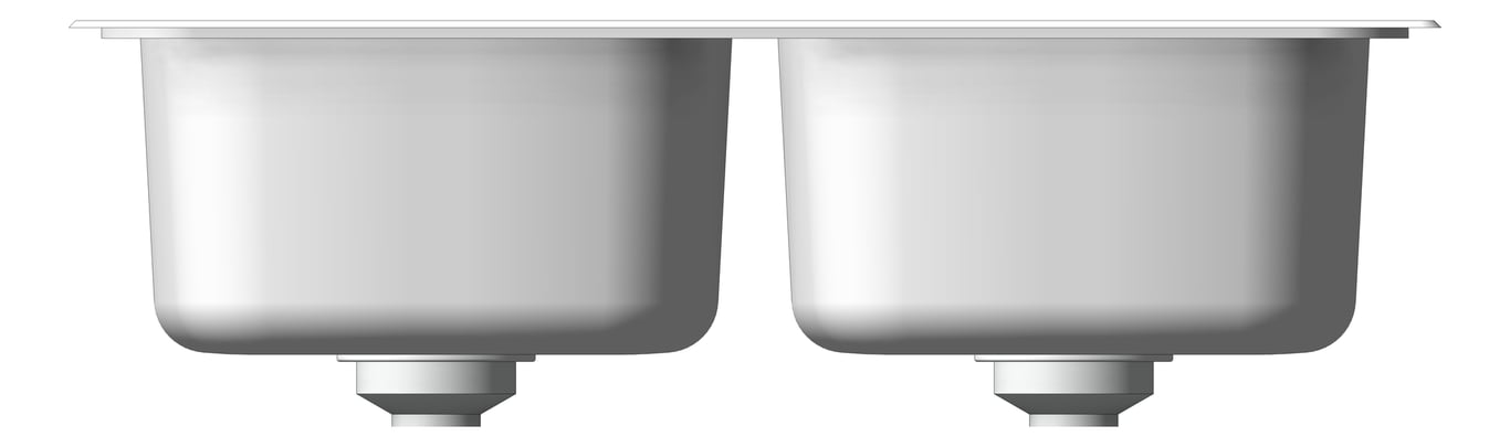 Front Image of Sink Kitchen Oliveri Diaz DoubleBowl Universal