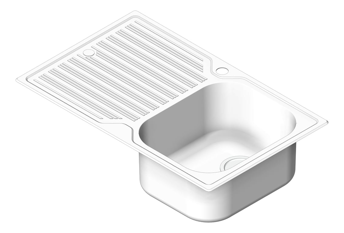 Navigate to Sink Kitchen Oliveri Diaz SingleBowl Drainer RHS