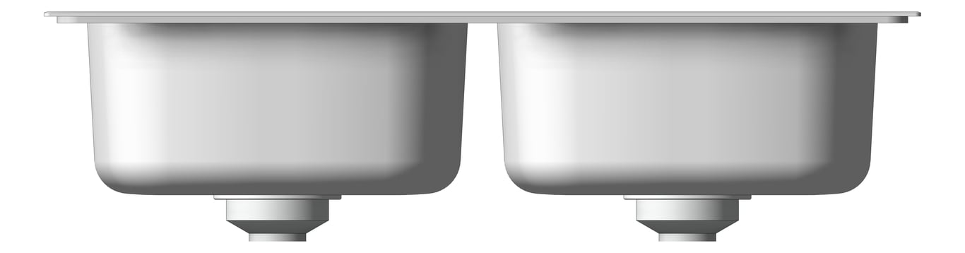 Front Image of Sink Kitchen Oliveri Endeavour DoubleBowl Topmount
