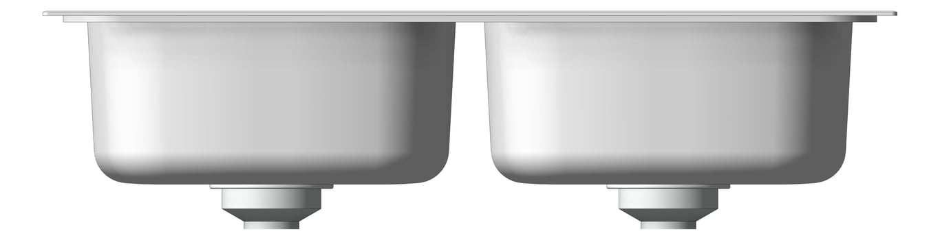 Front Image of Sink Kitchen Oliveri Endeavour DoubleBowl Universal