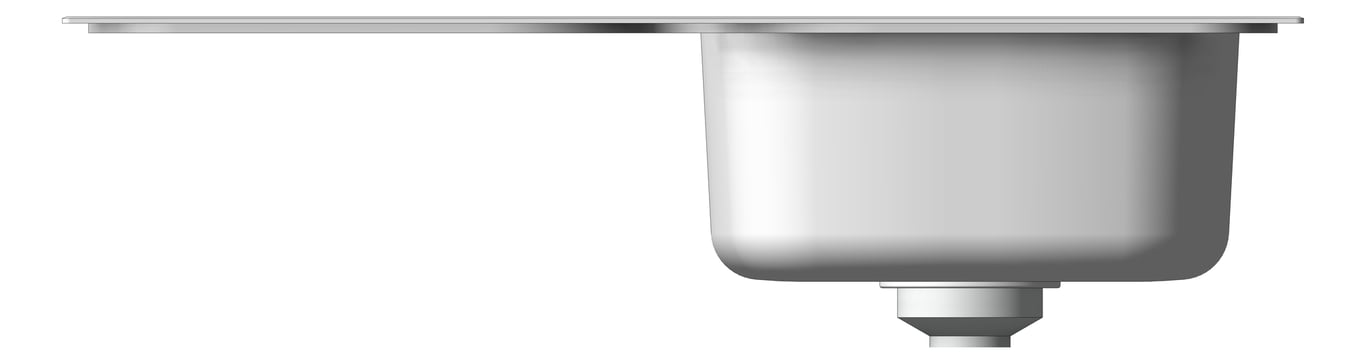 Front Image of Sink Kitchen Oliveri Endeavour SingleBowl Drainer RHS