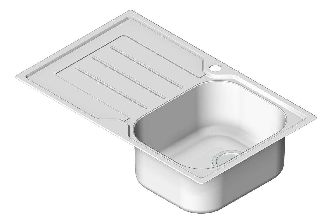 Navigate to Sink Kitchen Oliveri Flinders SingleBowl Right